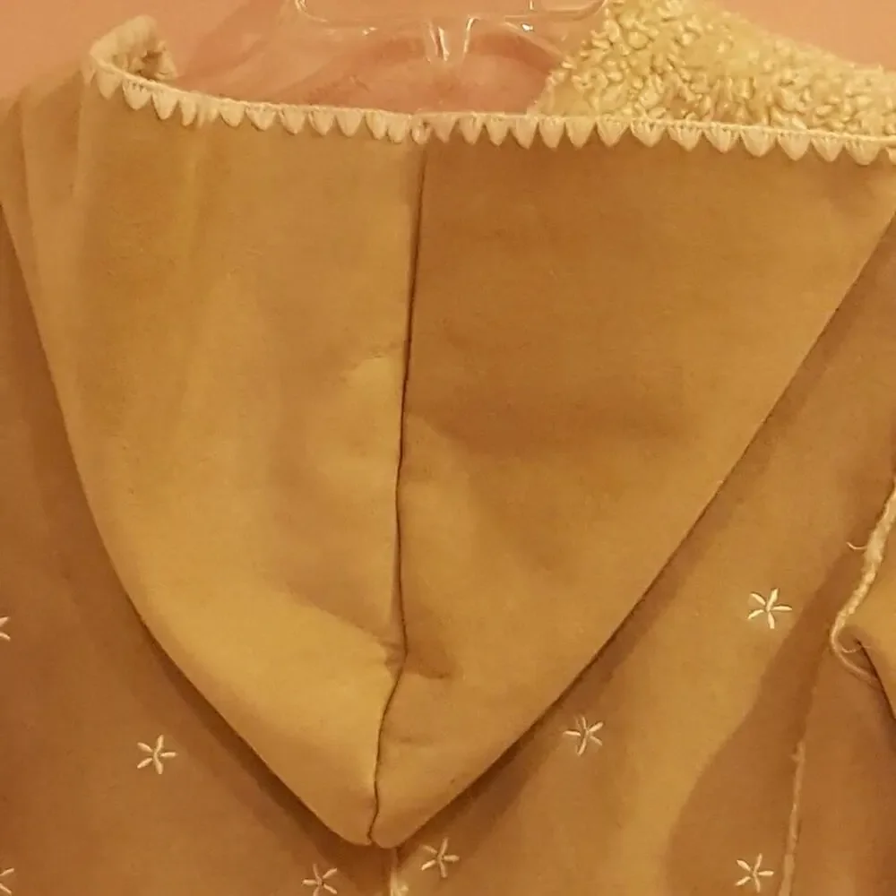 GAP GIRLS FAUX SUEDE BEIGE COAT GIRLS XXL 14-16
